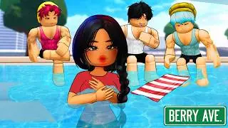 I Got STUCK with a BAD BOY BILLIONAIRE in the SUMMER POOL!? | Berry Avenue Story