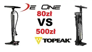 Pompka rowerowa za 80zł vs za 500zł | De One vs Topeak Joe Blow Booster