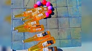 Glass Bottle Drop From Height | Slow Motion ASMR Satisfying Glass Breaking