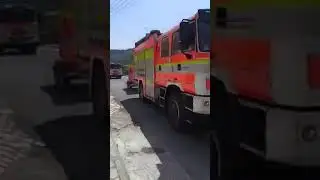 Arrival of Czech firefighters in Greece