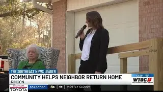 Rincon community helps 83-year-old woman return home after storm damage