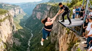 Bungee Jumping With Rope In Beautiful Place:Asmr Bungee Jumping