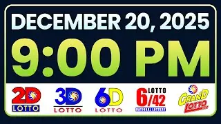 9PM PCSO LOTTO RESULTS TODAY DECEMBER 20, 2025 | SWERTRES EZ2