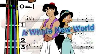 A Whole New World Aladdin Violin Tutorial | Disney | 小提琴入門班 | 新的世界 阿拉丁 | 迪士尼 [Level 3]