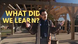 Building Hand Made Timber Frame Rafters, Purlins, & Pinning Treenails