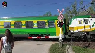Vasúti átjáró Komárom-Szőny #2 (H) - 21.4.2019 / Železniční přejezd / Hungarian railroad crossing