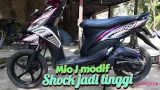 mio j modif shock jadi tinggi