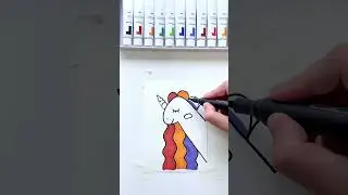 Cute Pony Drawing in 1 Minute 🦄 | Fun Kids Art #drawing