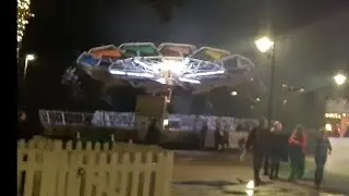 Butlins Minehead late night funfair POV Paratrooper ride