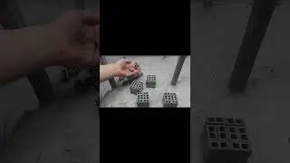 DIY Mini Concrete Blocks | Building a Mini Wall | Miniature house #miniatures #diy #concrete