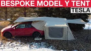 Выведите свой кемпинг на Tesla Model Y на новый уровень с этой палаткой!