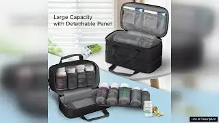Pill Bottle Organizer Medicine Storage Bag Medication Travel Carrying Case eBay Review