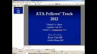 ATA Fellows' Track 2012: Fellows Career Tracks