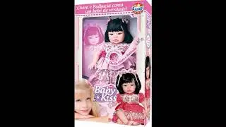 BONECA  BABY  KISS MORENA 84--ESTILO REBORN DA SID NYL