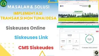 Masalah dan Solusi CMS Siskeudes Link 2 (Pajak)