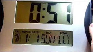 Hippih 13 Extra Large Memory Loss Digital Calendar Day Clock with Time Temperature Day Date Display
