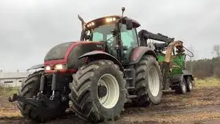 Köp Traktor Valtra S260-4 med flishugg Heizohack på Klaravik