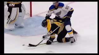 Torey Krug Huge Hit On Robert Thomas Game 1 Stanley Cup Final