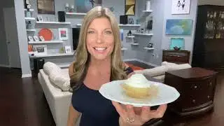 Shay making Coconut Cupcakes with Lime Frosting
