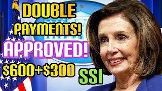 DOUBLE PAYMENTS! Second Stimulus Check Update + $2400 SSI SSDI + $600 Unemployment Benefits