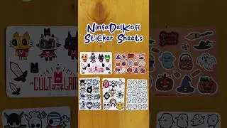 NinfaDelKofi Sticker Sheets #shorts  #StickerSheet #OnePiece #videogames  #ghibli #NinfaDelKofi