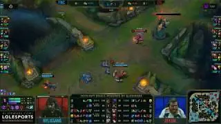 Cloud 9 Nisqy turnaround double kill vs Fnatic