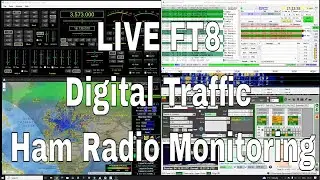 LIVE FT8 Digital Traffic | Ham Radio Monitoring