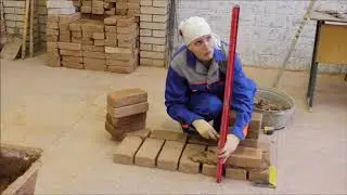 Кирпичная кладка - Однорядная система перевязки швов