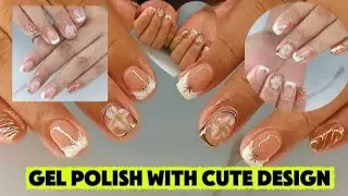 My First Time Gel Polish With Cute Design | @CapricornGirl-j4x 