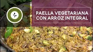Receta de paella vegetariana con arroz integral