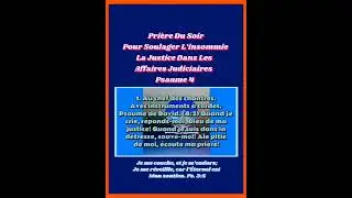 Pri&egrave;re Du Soir Ps 4 | Pour Soulager L&rsquo;insomnia | Justice Dans Les Affaires Judiciares
