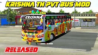 KRISHNA TN PVT BUS MOD RELEASED😎|BUSSID REVIEWS|