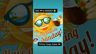 Happy Sunday from Victory Cargo Dubai 🇦🇪.