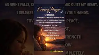 Evening Prayer | Rest in God&rsquo;s Peace 🤍#shorts