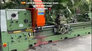 Gurutzpe Super 1000 x 4000 Lathe For Sale.. Call/WhatsApp @ 9769633007 #lathe #lathemachine #rabale