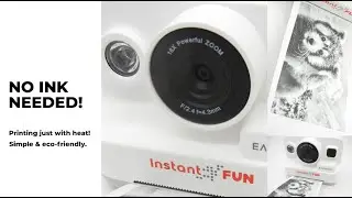 Easypix InstantFun Instant Camera - Ink-free Thermal Printing