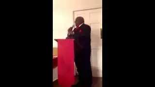 Dr. Charles McAfee Preaching for 7th District GMBC Minister Wives & Widows Banquet 2013