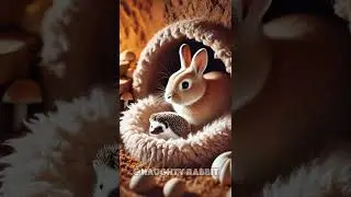 Bunny EXPERT Saves Tiny Hedgehog in Daring Rescue! #shorts #bunny #hedgehog #cute