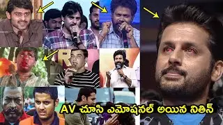 Nithin EMOTONAL After Seeing His AV @ Robin Hood Pre Release Even | Sreeleela | David Warner | FH