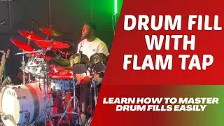 Drum fill with flam tap rudiment 🥁