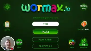 1st Livestream! #1 WORM! Wormax.io gameplay