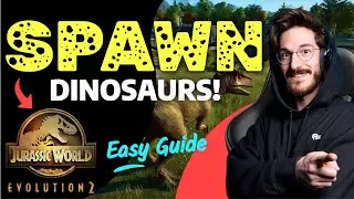 How to SPAWN DINOSAURS in Jurassic World Evolution 2 (Step by Step)