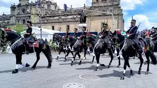 Contingente montado del Ejército, Guardia Nacional y Charreria en el desfile militar mexicano 2025