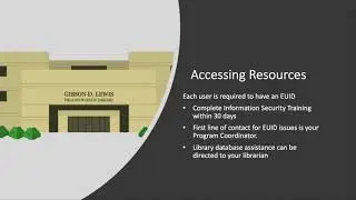 Introduction to Lewis Library for UNTHSC Affiliated Users