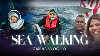 Sea walking in the Great Barrier Reef (Cairns) |
