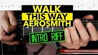 How To Play Walk This Way Guitar Lesson w/TAB by Aerosmith and RUN DMC 1