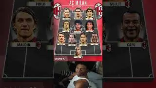Ac Milan's best All-Time XI in the history of football? 🐐⭐️