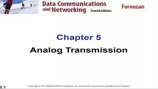 Lecture 15 chapter 5 - data communications and networking