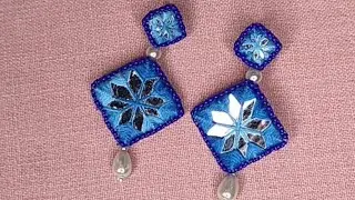 Square Mirror Earrngs Tutorial Part 1