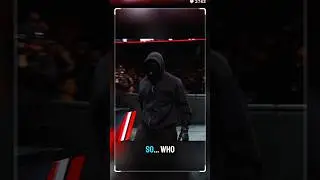 Black Hoodie Mystery Masked Man #wwe #rawhighlights #wweshorts